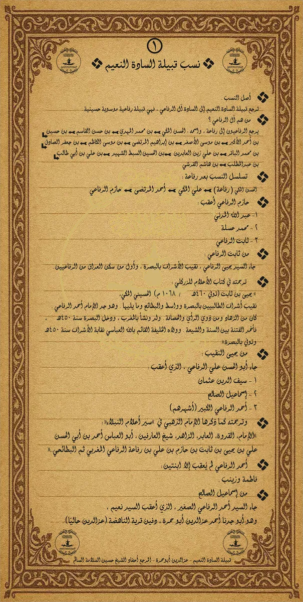 قبيلة السادة النعيم: إرث عريق في بلاد الشام